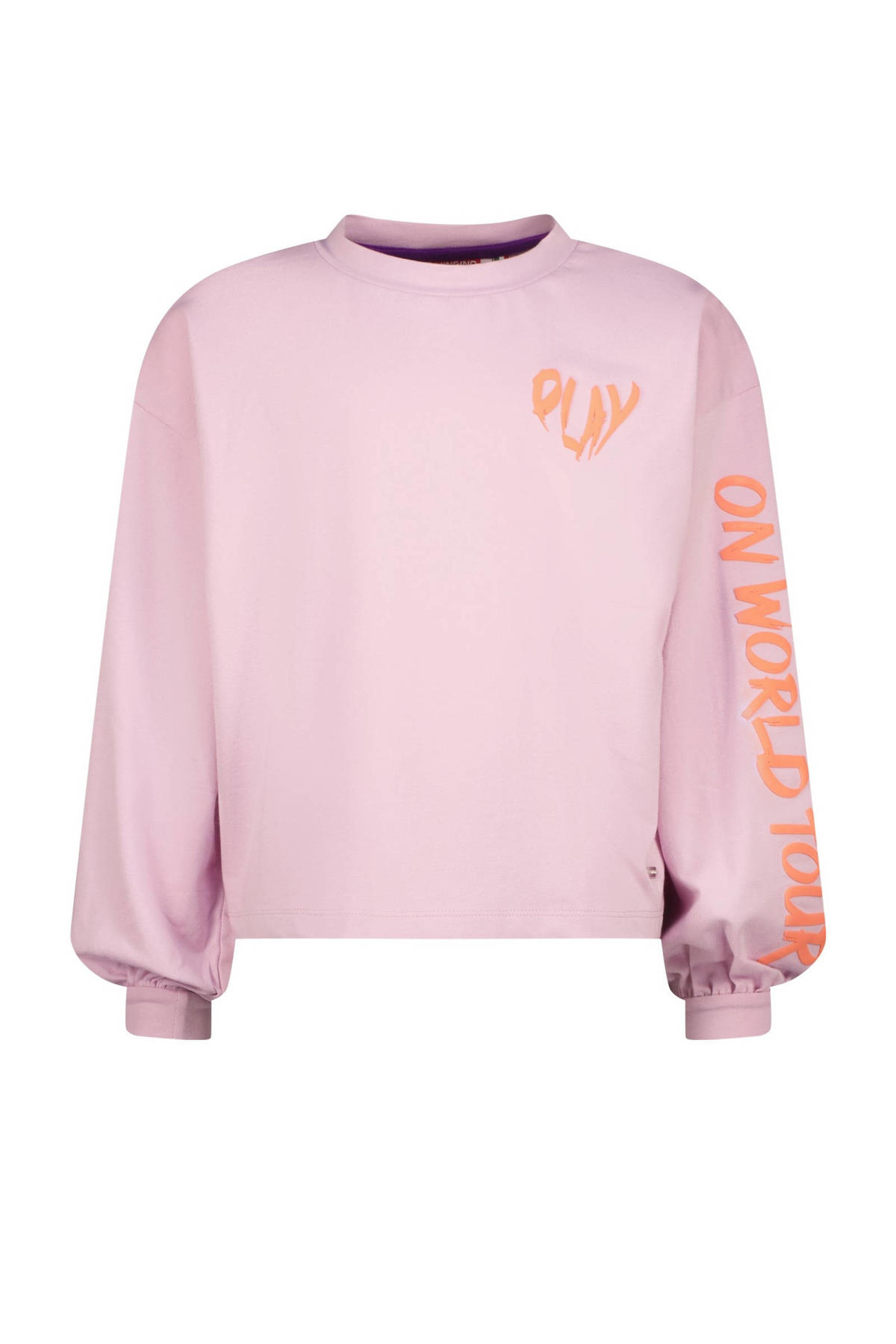 Vingino sweater Jeanin met tekst lila