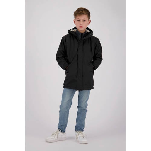 Vingino kids regenjas Twilight zwart Jongens/Meisjes Polypropyleen Capuchon - maat 122/128 afbeelding