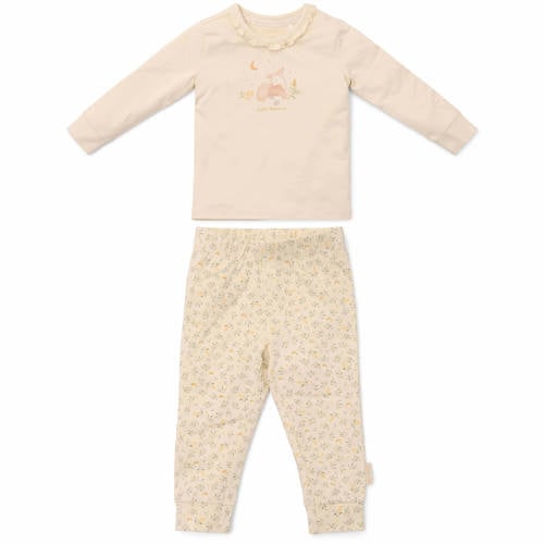 Little Dutch pyjama zand Beige Meisjes Stretchkatoen Ronde hals All over print