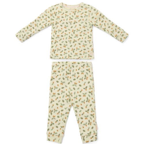 Little Dutch pyjama groen Jongens/Meisjes Stretchkatoen Ronde hals All over print