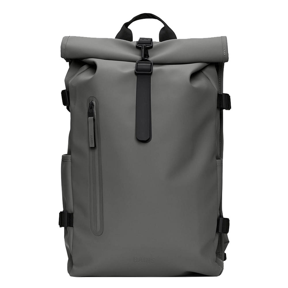 Rains rugzak Rolltop Large W3 grijs