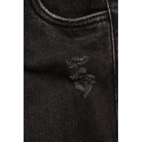 Mango Kids mom jeans black denim Zwart Effen 122