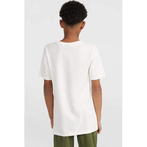 O'Neill T-shirt met logo wit Jongens Katoen Ronde hals Logo 164