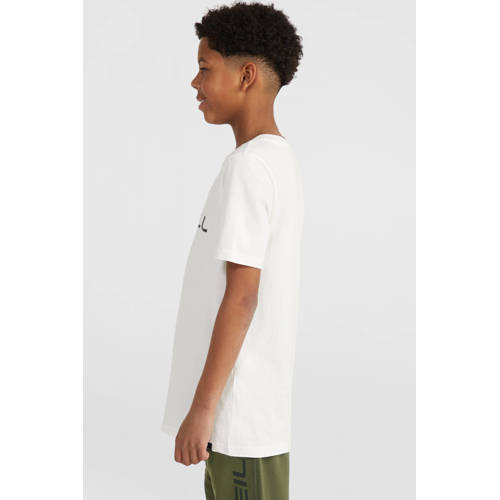 O'Neill T-shirt met logo wit Jongens Katoen Ronde hals Logo 164