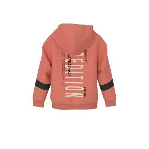 name it KIDS hoodie oranje Trui Jongens Sweat Capuchon Backprint 158 164