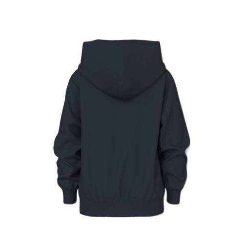 name it KIDS sweater NKMVILDAR met printopdruk donkerblauw Printopdruk 146 152