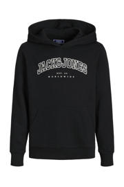 thumbnail: JACK & JONES JUNIOR hoodie JJECALEB VARSITY met logo zwart