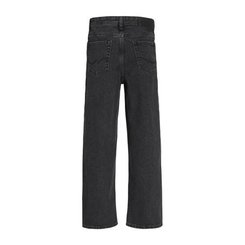 jack & jones JUNIOR loose fit jeans JJIALEX JJORIGINAL black denim Zwart 152