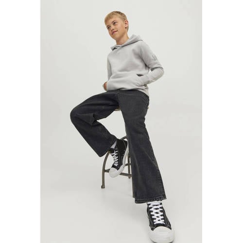 jack & jones JUNIOR loose fit jeans JJIALEX JJORIGINAL black denim Zwart 152