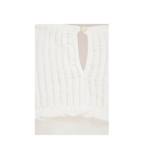 WE Fashion top wit Meisjes Katoen Ronde hals Effen 134 140