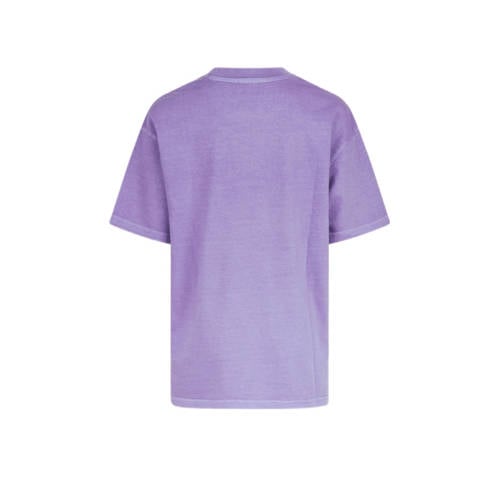 Shoeby T-shirt paars Jongens Katoen Ronde hals Effen 170 176