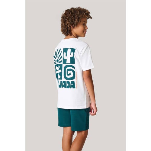 Shoeby T-shirt wit Jongens Katoen Ronde hals Effen 158 164