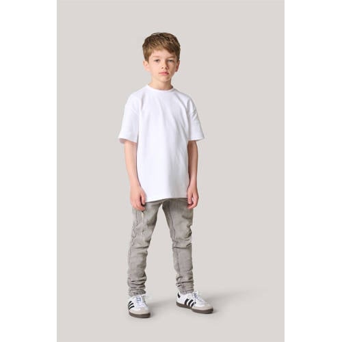 Shoeby T-shirt wit Jongens Katoen Ronde hals Effen 122 128