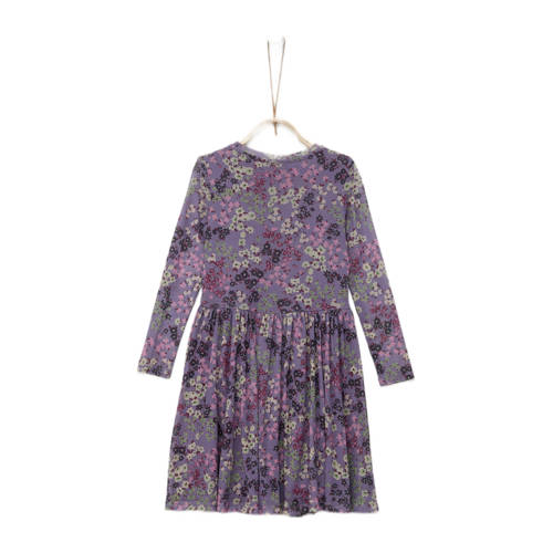s.Oliver gebloemde jurk paars Meisjes Polyester Ronde hals Bloemen 98