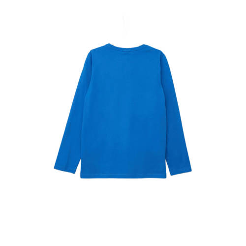 s.Oliver T-shirt blauw Jongens Katoen Ronde hals Effen 134 140