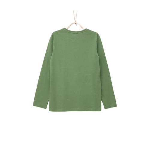 s.Oliver T-shirt groen Jongens Katoen Ronde hals Effen 146 152
