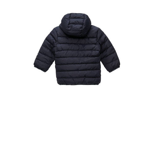 S.Oliver baby gewatteerde tussenjas donkerblauw Jongens Polyester Capuchon 62