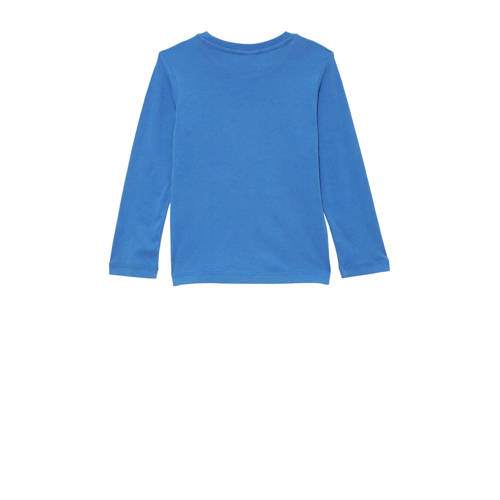 s.Oliver longsleeve met printopdruk blauw Jongens Katoen Ronde hals Printopdruk 92 98
