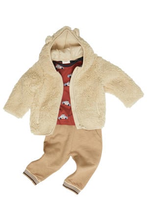baby teddy tussenjas beige