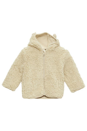 baby teddy tussenjas beige
