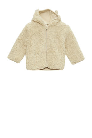 baby teddy tussenjas beige