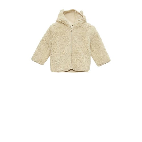 s.Oliver baby teddy tussenjas beige Meisjes Polyester Capuchon Effen