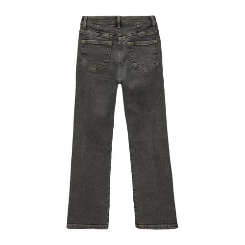 s.Oliver high waist wide leg jeans grey denim Grijs Meisjes Stretchdenim 170