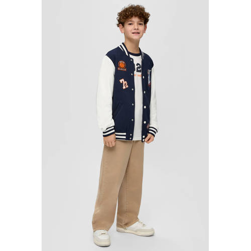 s.Oliver broek bruin Jongens Stretchdenim Effen 176