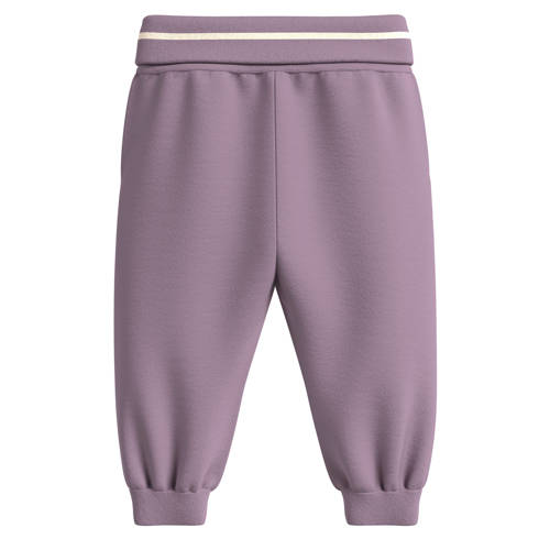 S.Oliver baby joggingbroek lila Meisjes Stretchkatoen Effen 50 56