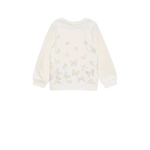 s.Oliver sweater met printopdruk wit Printopdruk 128 134