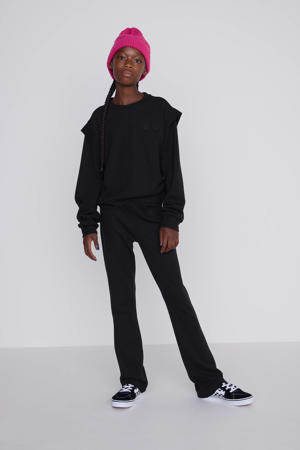 flared broek Corry met 3D logo