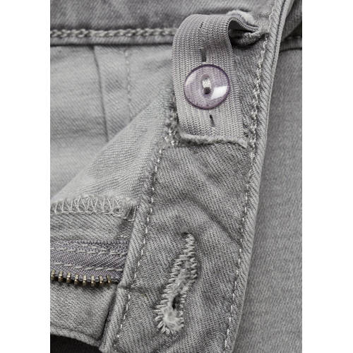 Mango Kids broek grey denim Grijs Effen 128 | Broek van