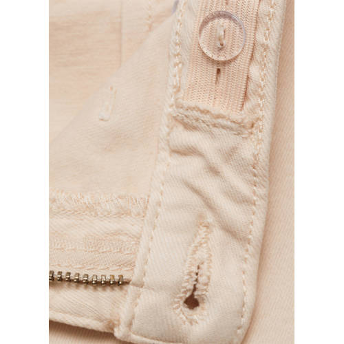 Mango Kids broek beige Meisjes Denim Effen 134 | Broek van