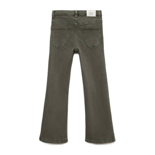 Mango Kids flared jeans middengroen Meisjes Denim 164