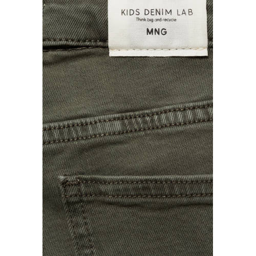 Mango Kids flared jeans middengroen Meisjes Denim 164
