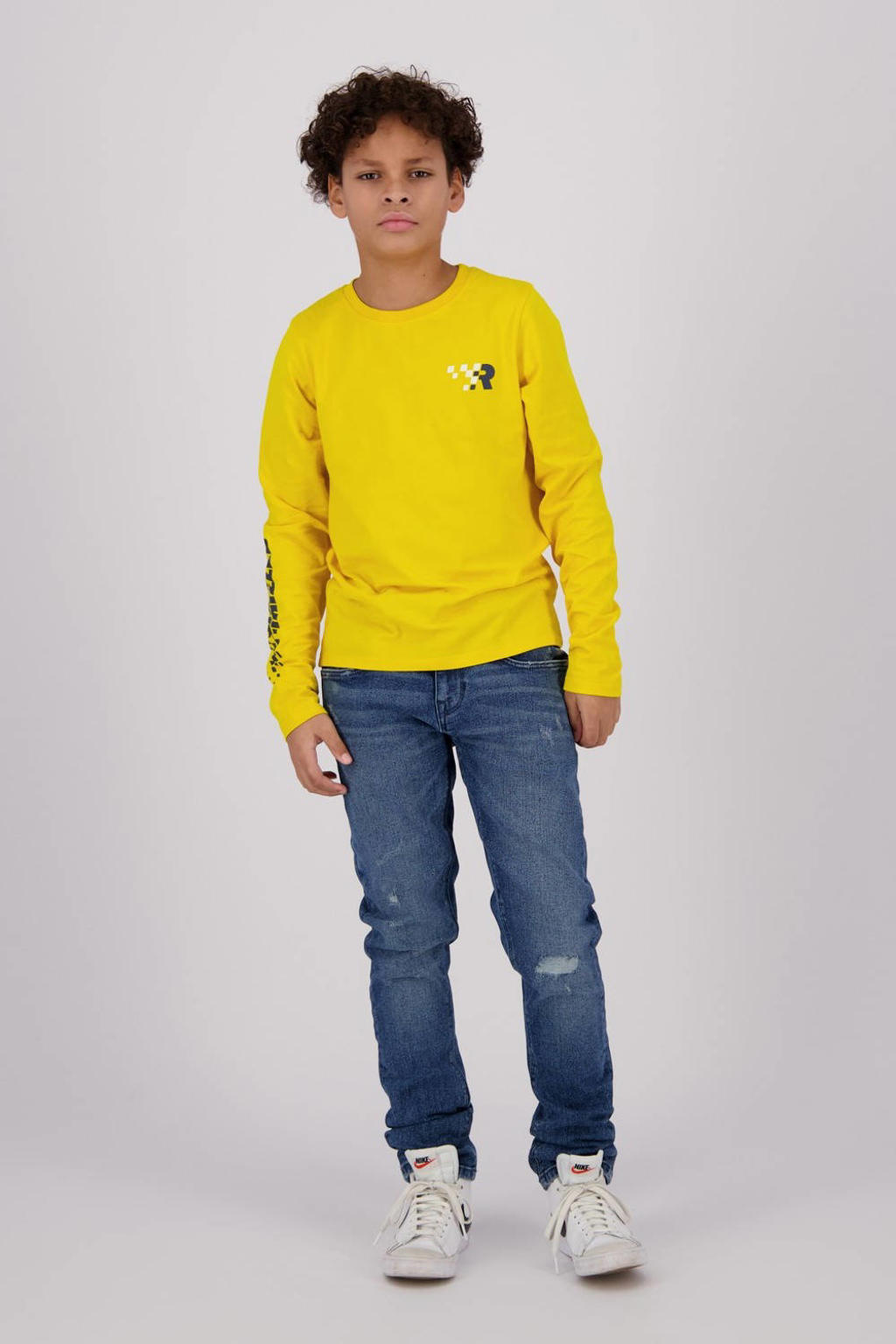 Raizzed longsleeve Homer met tekst geel