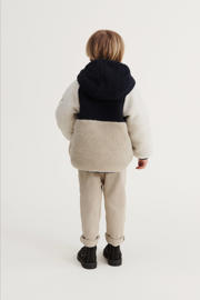 thumbnail: Liewood reversible gewatteerde winterjas Jackson blauw/wit