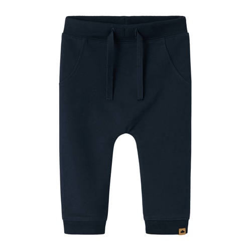 NAME IT BABY baby regular fit broek NBNTAKKI donkerblauw Jongens Katoen - maat 86 afbeelding