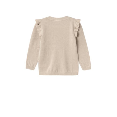 name it MINI vest beige Meisjes Katoen Ronde hals Effen 98