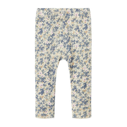name it BABY gebloemde legging beige roze blauw Meisjes Stretchkatoen 62