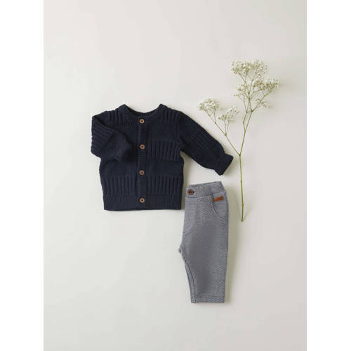 name it BABY vest donkerblauw Jongens Katoen Ronde hals Effen 68