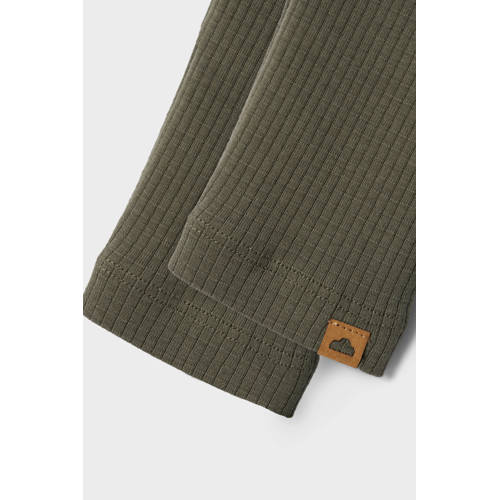 name it BABY broek bruin Jongens Katoen Effen 56