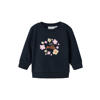 NAME IT BABY baby sweater NBFVRILLIE met printopdruk donkerblauw
