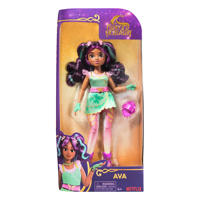 thumbnail: Unicorn Academy Ava-pop van 24 cm met 7 modeaccessoires en borstel