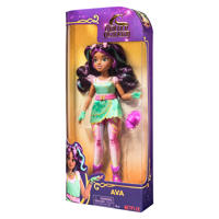 thumbnail: Unicorn Academy Ava-pop van 24 cm met 7 modeaccessoires en borstel