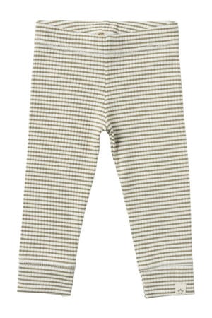 baby gestreepte broek olijfgroen/wit