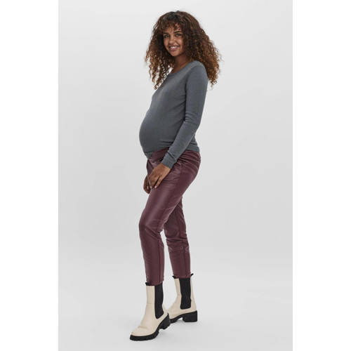 VERO MODA MATERNITY gebreide trui Dames Katoen Ronde hals Effen M