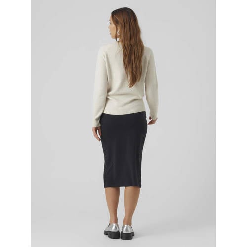 VERO MODA MATERNITY gebreide trui ecru Dames Polyester Ronde hals Effen L