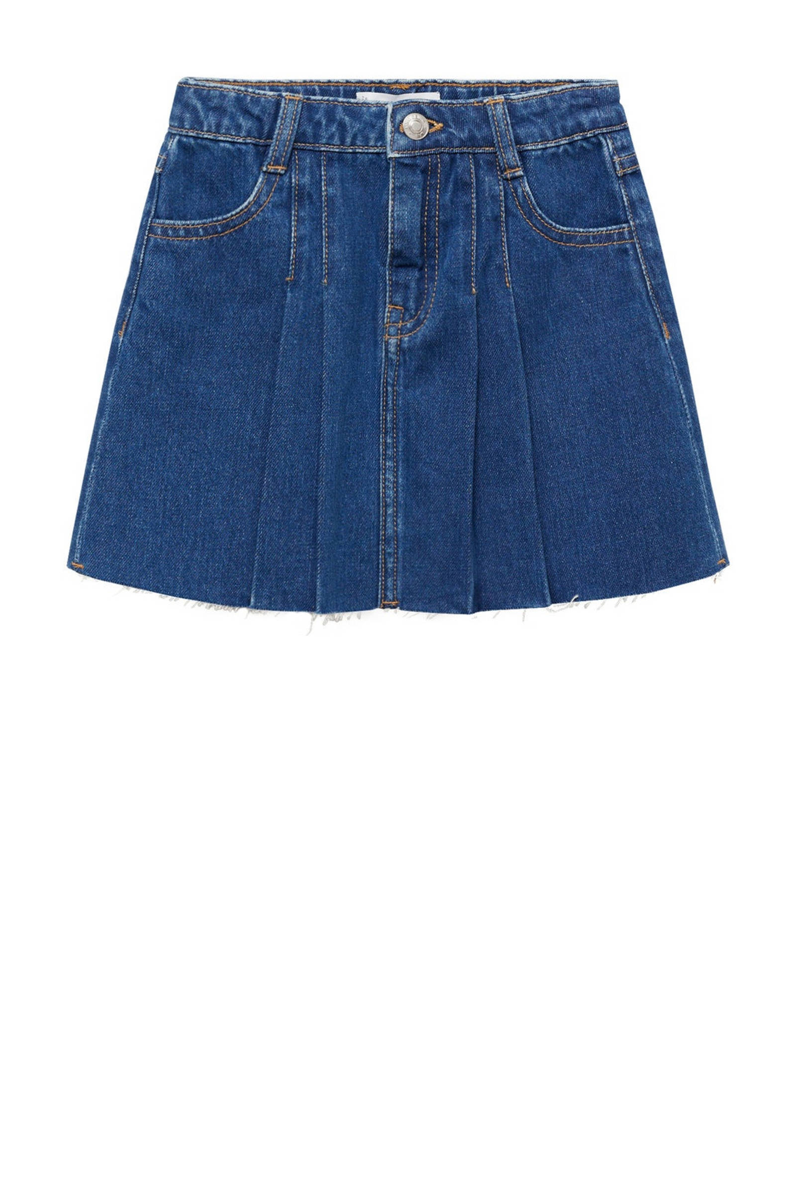 Mango Kids denim spijkerrok medium blue denim kleertjes