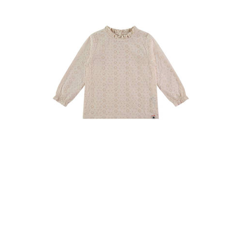 Stains&Stories top zand Beige Meisjes Katoen Opstaande kraag Effen - maat 104 afbeelding